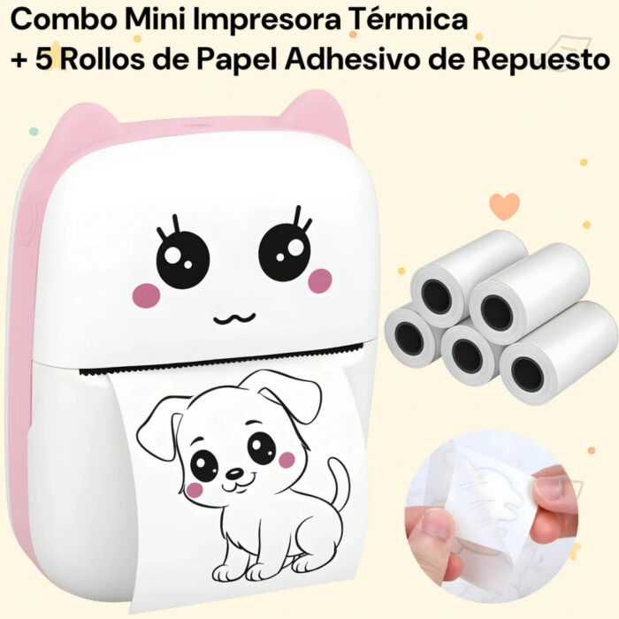 3 Impresora Térmica Portátil Bluetooth