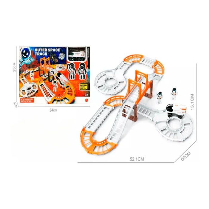3 Pista Espacial con Astronautas Outer Space Track